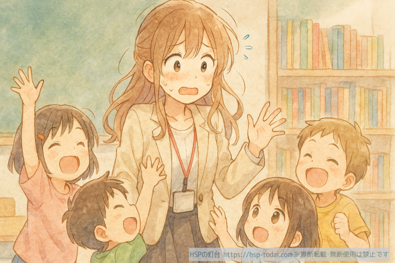 若い女性教師のイラスト